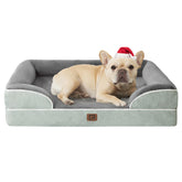 EHEYCIGA orthopedic dog bed memory-foam closeup showing supportive comfort for joints.