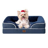 EHEYCIGA orthopedic dog bed memory foam close-up supports joints and comfort.