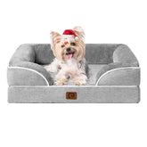 EHEYCIGA orthopedic dog bed memory-foam close-up highlighting joint-supporting comfort