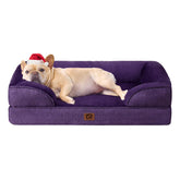 EHEYCIGA orthopedic dog bed memory-foam-inside supports joints for a restful night.