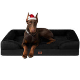 EHEYCIGA orthopedic dog bed memory-foam top view for joint support