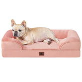 EHEYCIGA orthopedic dog bed memory foam close-up highlighting joint-supporting comfort.