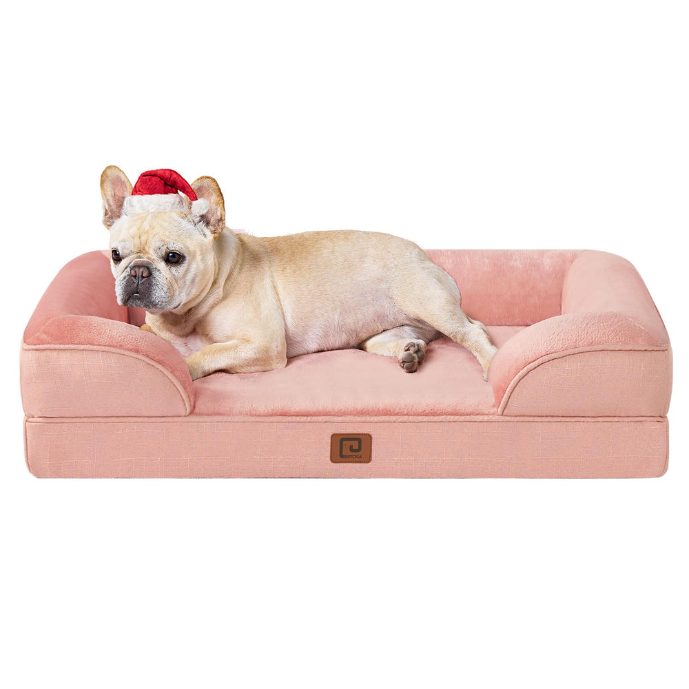 EHEYCIGA orthopedic dog bed with removable cover for easy cleaning and comfort.