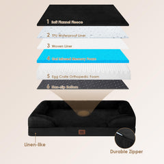 EHEYCIGA three-sided-bolsters image demonstrates neck and head support for restful sleep