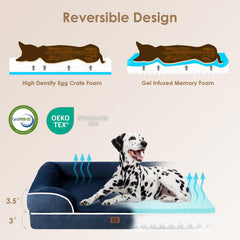 EHEYCIGA bed with waterproof cover detail demonstrates moisture protection for clean, dry rest.