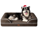 EHEYCIGA orthopedic dog bed XL front view supports large dogs