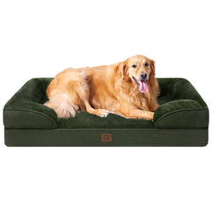 EHEYCIGA orthopedic dog bed XL front view with roomy support for large dogs