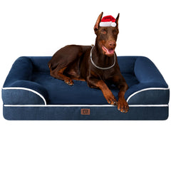 EHEYCIGA orthopedic dog bed XXL front view with sturdy support for large dogs.