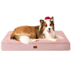EHEYCIGA orthopedic XL bed top view for large dogs showing spacious resting area