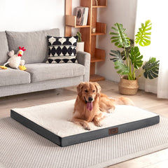 EHEYCIGA sherpa-top bed surface offers cozy sleep softness.