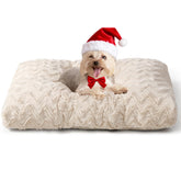 EHEYCIGA Washable Dog Crate Bed front view showing cozy design for small pets