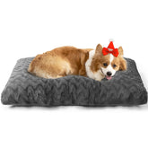 EHEYCIGA washable dog crate bed front view for large dogs, cozy rest