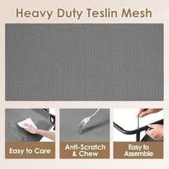 EHEYCIGA XXL dog cot bed anti-slip feet prevent sliding during outdoor use.