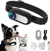 ehomful cat camera collar full hd video captures pet adventures in vivid detail.