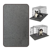 Ehzyaz dog crate mat liner absorbs urine on top layer for clean, dry crates.