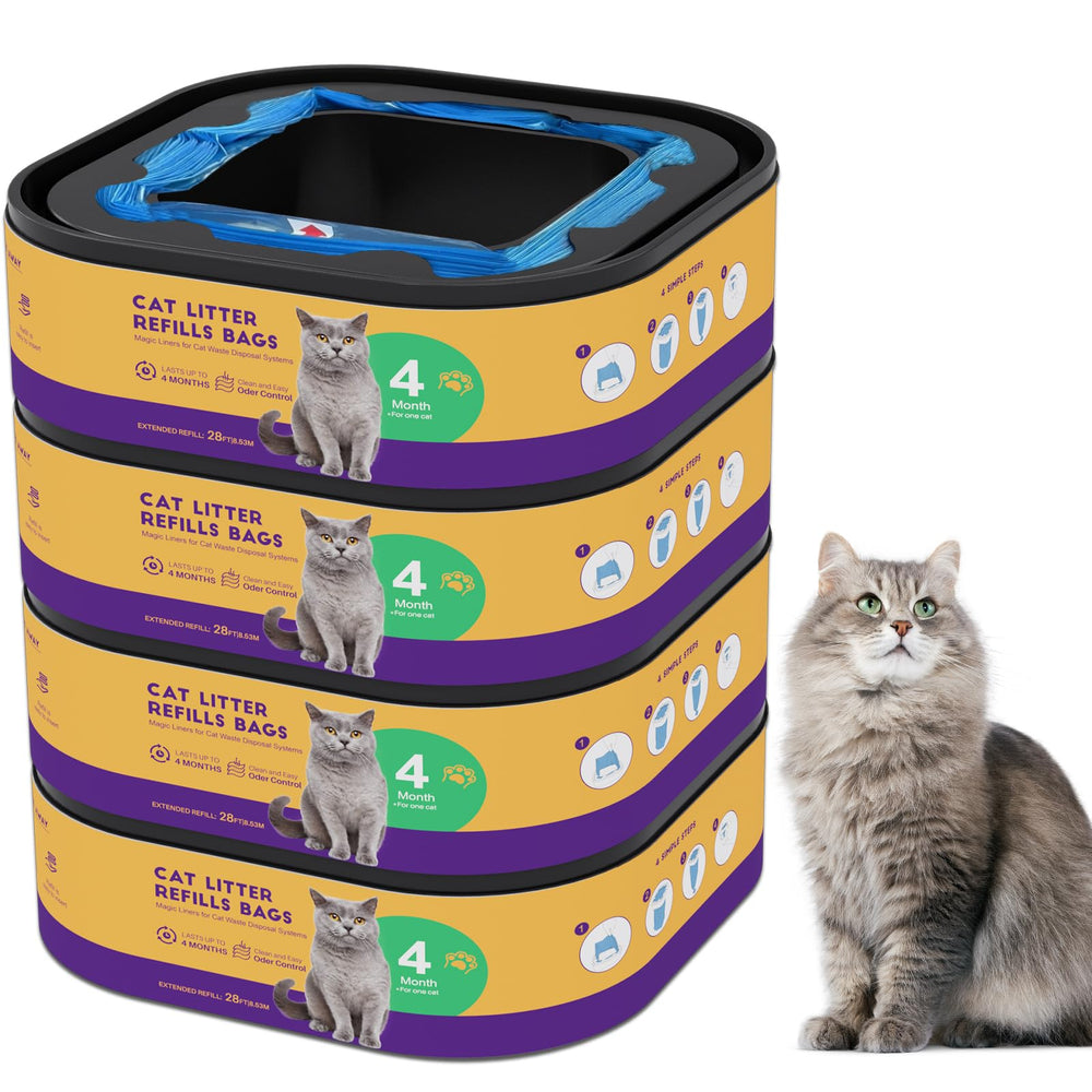 eiekako cat litter refills 28ft roll packaging demonstrates long-lasting odor control for homes