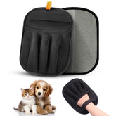 Electrostatic Pet Hair Removal Glove on hand lifting fur quickly