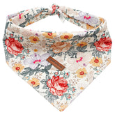 Elegant Little Tail Bandana small vintage flower for stylish pet photos