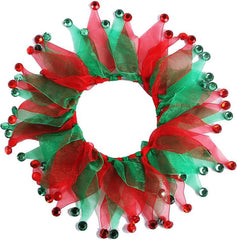 Elegant Little Tail Christmas collar on a small dog boosts festive charm.