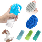 ELEGX pet grooming bath brush with deep blue kit for cleansing