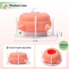 Elevonix puppy feeder stable base provides steady feeding for multiple puppies.