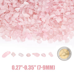 ELFULLY rose quartz chips provide a gentle pink hue for vases and DIY crafts.