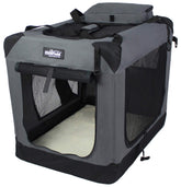 EliteField 3-Door crate front view showing spacious interior for large dogs