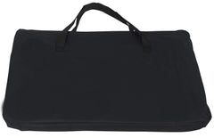 EliteField soft pet playpen folded to 3 inches for easy transport and storage.