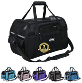 EliteField soft-sided pet carrier front view showing airflow mesh for comfort.