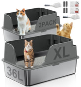 Ellenpent XL litter box with side opening supports tidy multi-cat use.