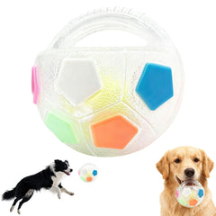 eltolent The Mellow Dog Calming Ball with Handle – hero view, engaging for water play.