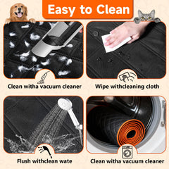 Elufa dog seat cover waterproof and anti-scratch material protects upholstery