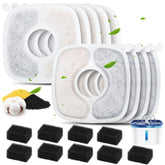 ELXXROONM VEKEN-compatible 18-pack filter pack keeps fountain water fresh for pets.