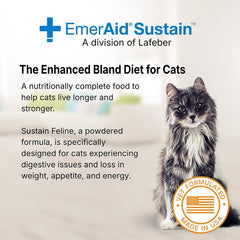 EMERAID Sustain serving bowl with feline recovery food ready to serve for comfort