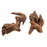 Emours aquarium driftwood 6inch showcases natural texture and shelter for small fish