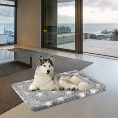 EMPSIGN dog crate pad shown in crate for convenient at-home setup.
