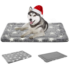 EMPSIGN dog crate pad shows reversible warm and cool sides for all-season comfort.