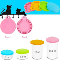 Emptycolor pet-food-can-lid green keeps canned contents fresh and organized.