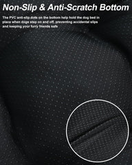 EMSLX dog bed anti-slip-bottom: prevents sliding for safer entry.