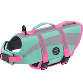 EMUST chaleco salvavidas para perro tamaño L, frontal visible para mayor seguridad.