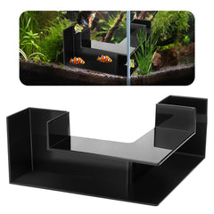 EMUTOL dual-entrance aquarium tunnel front view shows two entryways for exploration.