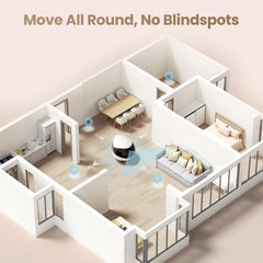 Enabot EBO Air 2 2K camera shot captures crisp pet moments for monitoring.