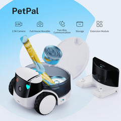 Enabot EBO ROLA PetPal night vision view enables clear checks after dark.