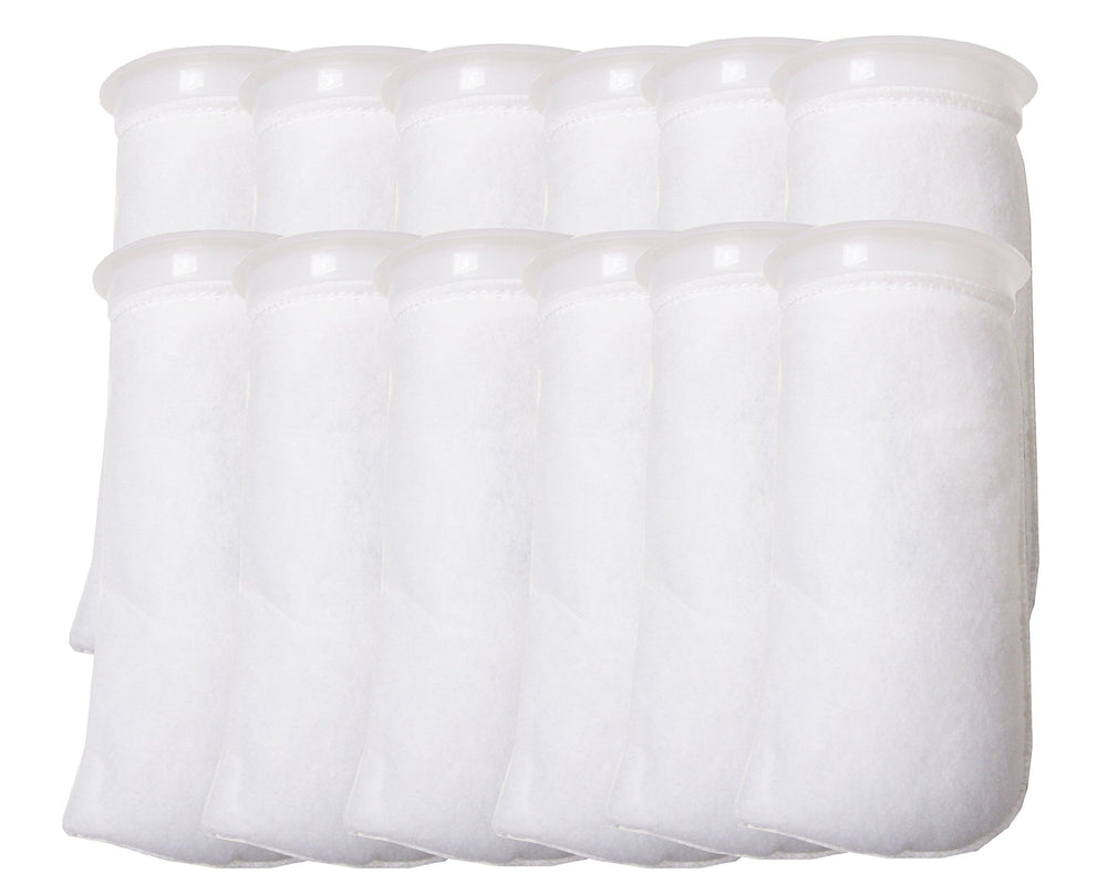 Encompass All 12-pack filter socks show 4-inch ring with 200-micron filtration for clear water