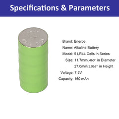 Enerpe 7.5V replacement battery for Minuteman D104 microphone preserves consistent performance.