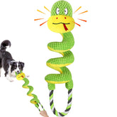 Eneston chew-resistant rope toy squeaker in action for interactive play and stress relief
