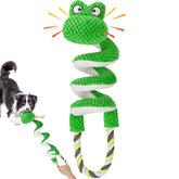 Eneston Duty Dog Rope Toy crinkle-squeaker for interactive play and focus.