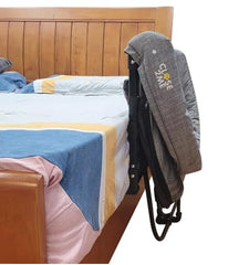Englacha Close2me bedside attachment to human bed enables seamless sleeping together.