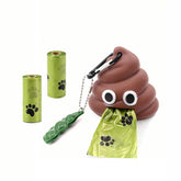 EniwegVoge dog poop bag holder on leash for quick access during walks