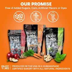 Enjoy Yums USA-baked small-batch image emphasizes freshness and quality
